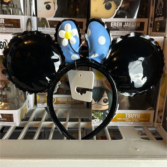 Loungefly Disney Minnie Mouse Balloon Ears With Blue Bow Headband - Picture 3 of 7